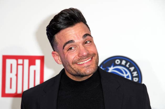 Stefano Zarrella arriving at the NBA TIP OFF DINNER at the Axel Springer Tower in Berlin on 14 01 2026