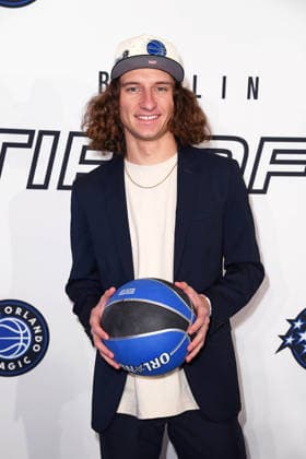 Zac Ryan aka Zac XCVIII arriving at the NBA TIP OFF DINNER at the Axel Springer skyscraper in Berlin on 14 01 2026