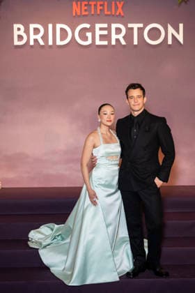 Bridgerton Season 4 Paris World Premiere - Paris Luke Thompson and Yerin Ha attend the Bridgerton Season 4 Paris World Premiere at Palais Brongniart on January 14, 2026 in Paris, France.Photo by Eliot Blondet ABACAPRESS.COM Paris France France  Copyright: xBlondetxEliot ABACAx
