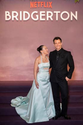 Bridgerton Season 4 Paris World Premiere - Paris Luke Thompson and Yerin Ha attend the Bridgerton Season 4 Paris World Premiere at Palais Brongniart on January 14, 2026 in Paris, France.Photo by Eliot Blondet ABACAPRESS.COM Paris France France  Copyright: xBlondetxEliot ABACAx