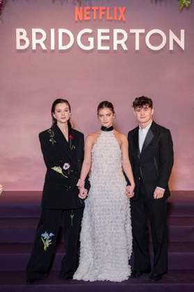 Bridgerton Season 4 Paris World Premiere - Paris Claudia Jessie, Florence Hunt and Will Tilston attend the Bridgerton Season 4 Paris World Premiere at Palais Brongniart on January 14, 2026 in Paris, France.Photo by Eliot Blondet ABACAPRESS.COM Paris France France  Copyright: xBlondetxEliot ABACAx