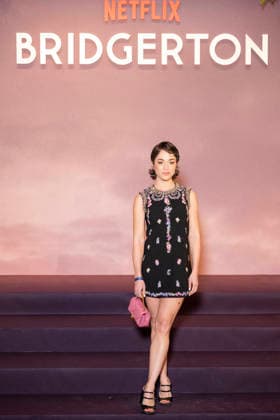 Bridgerton Season 4 Paris World Premiere - Paris French actress Alice Isaaz arrives for the World premiere of Bridgerton Season 4 at the Palais Brongniart in Paris on January 14, 2026. Photo by Eliot Blondet ABACAPRESS.COM Paris France France  Copyright: xBlondetxEliot ABACAx
