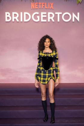 Bridgerton Season 4 Paris World Premiere - Paris Cindy Bruna attends the Bridgerton Season 4 Paris World Premiere at Palais Brongniart on January 14, 2026 in Paris, France. by Eliot Blondet ABACAPRESS.COM Paris France France  Copyright: xBlondetxEliot ABACAx