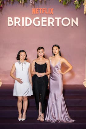 Bridgerton Season 4 Paris World Premiere - Paris Michelle Mao, Katie Leung and Isabella Wei attends the Bridgerton Season 4 Paris World Premiere at Palais Brongniart on January 14, 2026 in Paris, France. by Eliot Blondet ABACAPRESS.COM Paris France France  Copyright: xBlondetxEliot ABACAx