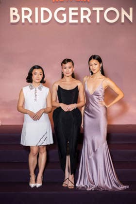 Bridgerton Season 4 Paris World Premiere - Paris Michelle Mao, Katie Leung and Isabella Wei attends the Bridgerton Season 4 Paris World Premiere at Palais Brongniart on January 14, 2026 in Paris, France. by Eliot Blondet ABACAPRESS.COM Paris France France  Copyright: xBlondetxEliot ABACAx