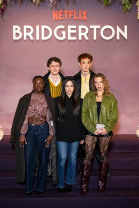 Bridgerton Season 4 Paris World Premiere - Paris Participants of France s reality television show Star Academy Sarah N Dri Youetto, Bastiaan Van Leeuwen, Ambre Jadah, Victor Aupecle, Lea Doffey attends the Bridgerton Season 4 Paris World Premiere at Palais Brongniart on January 14, 2026 in Paris, France. by Eliot Blondet ABACAPRESS.COM Paris France France  Copyright: xBlondetxEliot ABACAx