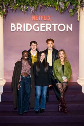 Bridgerton Season 4 Paris World Premiere - Paris Participants of France s reality television show Star Academy Sarah N Dri Youetto, Bastiaan Van Leeuwen, Ambre Jadah, Victor Aupecle, Lea Doffey attends the Bridgerton Season 4 Paris World Premiere at Palais Brongniart on January 14, 2026 in Paris, France. by Eliot Blondet ABACAPRESS.COM Paris France France  Copyright: xBlondetxEliot ABACAx