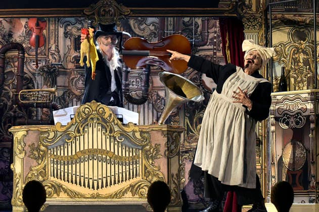 Torsten Rasch and Katharina Thalbach at the photo rehearsal for the play Sauerkohl und Missetaten at the Komödie am Kurfürstendamm in the Ernst Reuter Saal Berlin, 14 01 2026 Foto:xM.xBehrensx xFuturexImagex missetaten_6107