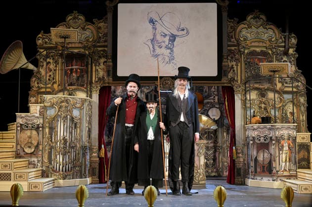 Pierre Besson, Katharina Thalbach and Torsten Rasch at the photo rehearsal for the play Sauerkohl und Missetaten at the Komödie am Kurfürstendamm in the Ernst Reuter Saal Berlin, 14 01 2026 Foto:xM.xBehrensx xFuturexImagex missetaten_6137