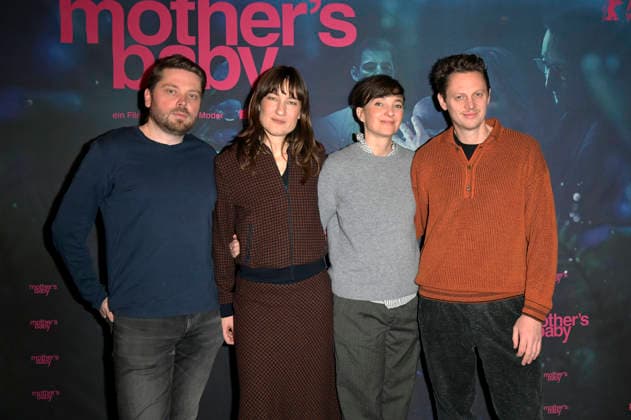 Arne Kohlweyer, Marie Leuenberger, Johanna Moder and Robert Oberrainer at the premiere of the feature film Mothers Baby at the cinema in the Kulturbrauerei Berlin, 14 01 2026 Foto:xM.xBehrensx xFuturexImagex baby_6123
