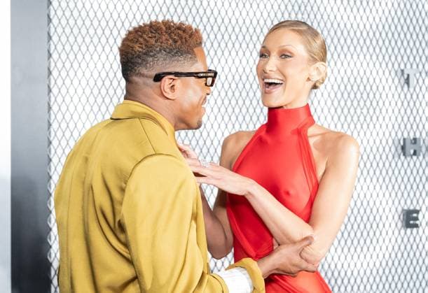 January 14, 2026, Bronx, New York, USA: Bella Hadid and Jeremy Pope attend premiere of FX s series The Beauty at Museum of Modern Art in New York, NY on January 14, 2026 Bronx USA - ZUMAr339 20260114_znp_r339_036 Copyright: xLevxRadinx
