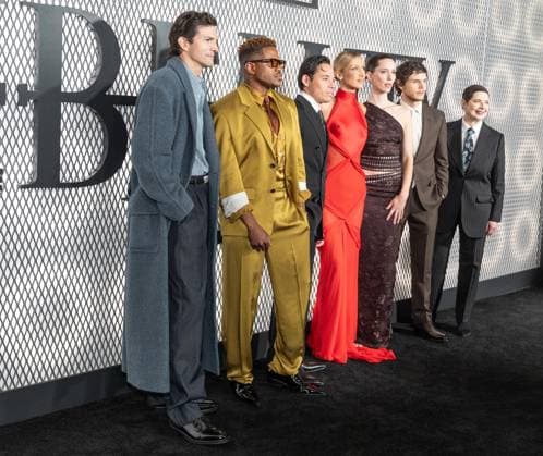 January 14, 2026, Bronx, New York, USA: Ashton Kutcher, Jeremy Pope, Anthony Ramos, Bella Hadid, Rebecca Hall, Evan Peters, and Isabella Rossellini attend premiere of FX s series The Beauty at Museum of Modern Art in New York, NY on January 14, 2026 Bronx USA - ZUMAr339 20260114_znp_r339_038 Copyright: xLevxRadinx