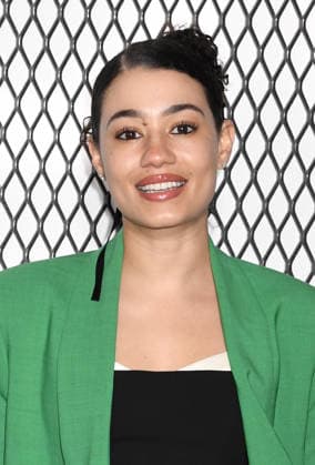NEW YORK, NY - JANUARY 14: Alicia Crowder at the FX premiere of The Beauty at MoMA on January 14, 2026 in New York City. Copyright: xMediaPunchx