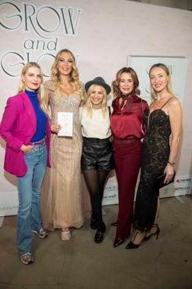 abb Tanja Bülter Buelter Victoria Jancke, Susan Sideropoulos, Bettina Cramer and Lana Mueller as guests at the book launch of Victoria Jancke with the title Grow Glow Visit Berlin, in Berlin on 14 01 2026 Berlin Germany