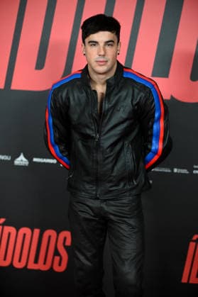 Photocall of the movie Ídolos in Madrid Actor Óscar Casas presents the movie Ídolos at the VP Hotel in Madrid, January 15, 2026, in Madrid Spain Ídolos is set in the fascinating world of the MotoGP™ World Championship and explores the human relationship between a father and his son IDOLOS CINEMA PHOTOCALL MOVIE ANA MENA ÓSCAR CASAS ROMANCE COUPLE JANUARY 15, 2026 José Madrid Madrid Madrid Espana  Copyright: xJosÃ xOlivax 7220535