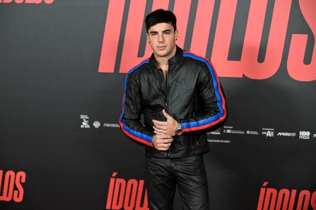 Photocall of the movie Ídolos in Madrid Actor Óscar Casas presents the movie Ídolos at the VP Hotel in Madrid, January 15, 2026, in Madrid Spain Ídolos is set in the fascinating world of the MotoGP™ World Championship and explores the human relationship between a father and his son IDOLOS CINEMA PHOTOCALL MOVIE ANA MENA ÓSCAR CASAS ROMANCE COUPLE JANUARY 15, 2026 José Madrid Madrid Madrid Espana  Copyright: xJosÃ xOlivax 7220532