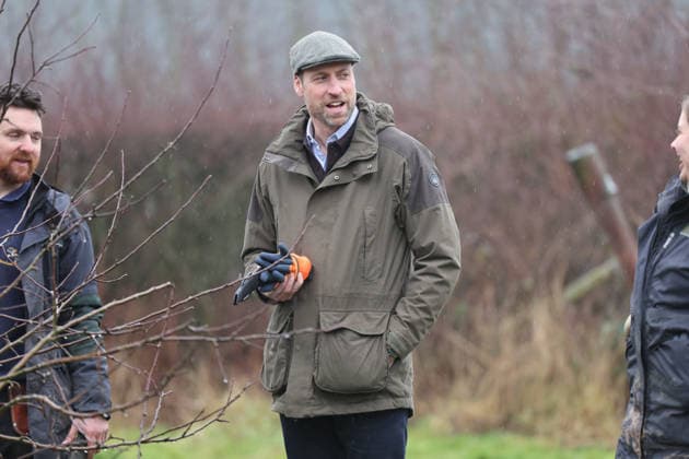 . 15 01 2026. Herefordshire, United Kingdom. Prince William during a visit to Bridge End Farm in Herefordshire, United Kingdom.  xPoolx xi-Imagesx IIM-26507-0008