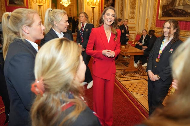 . 15 01 2026. Windsor, United Kingdom. Kate Middleton, the Princess of Wales, at a reception for the England WomenÕs Rugby Team, at Windsor Castle, United Kingdom  xPoolx xi-Imagesx IIM-26509-0014