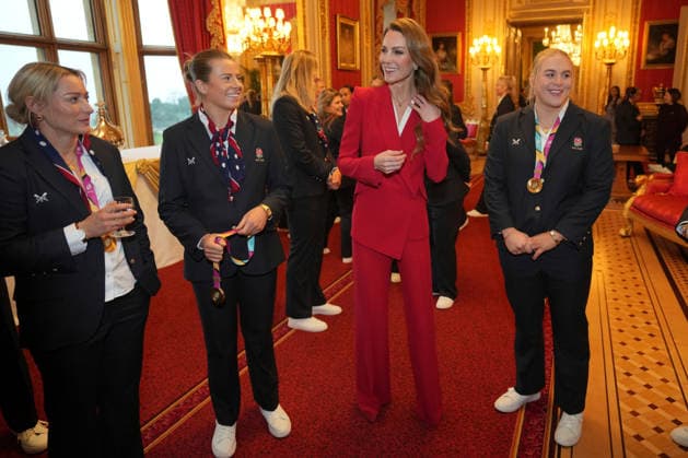 . 15 01 2026. Windsor, United Kingdom. Kate Middleton, the Princess of Wales, at a reception for the England WomenÕs Rugby Team, at Windsor Castle, United Kingdom  xPoolx xi-Imagesx IIM-26509-0015