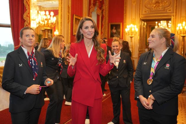 . 15 01 2026. Windsor, United Kingdom. Kate Middleton, the Princess of Wales, at a reception for the England WomenÕs Rugby Team, at Windsor Castle, United Kingdom  xPoolx xi-Imagesx IIM-26509-0022