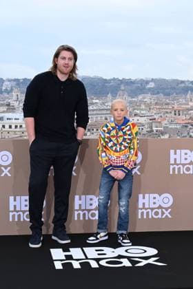 Rome: Hotel De La Ville. HBO Max Italia photocall. Pictured: Peter Claffey, Dexter Sol Ansell  Copyright: xMaurizioxD Avanzox xipa-agency.netx xDxAvanzo Provvisionatox IPA_Agency_IPA70102305