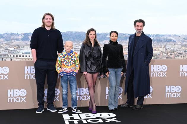 Rome: Hotel De La Ville. HBO Max Italia Photocall. Pictured: Peter Claffey, Dexter Sol Ansell, Beatrice Grannò, Myha la, Fabrizio Gifuni  Copyright: xMaurizioxD Avanzox xipa-agency.netx xDxAvanzo Provvisionatox IPA_Agency_IPA70102313