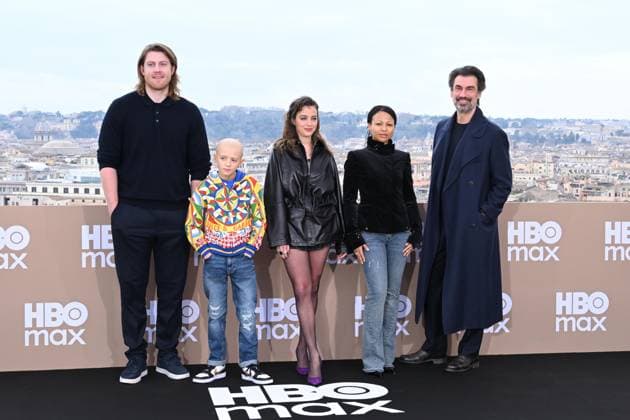 Rome: Hotel De La Ville. HBO Max Italia Photocall. Pictured: Peter Claffey, Dexter Sol Ansell, Beatrice Grannò, Myha la, Fabrizio Gifuni  Copyright: xMaurizioxD Avanzox xipa-agency.netx xDxAvanzo Provvisionatox IPA_Agency_IPA70102316