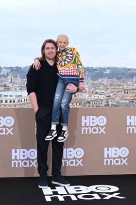 Rome: Hotel De La Ville. HBO Max Italia photocall. Pictured: Peter Claffey, Dexter Sol Ansell  Copyright: xMaurizioxD Avanzox xipa-agency.netx xDxAvanzo Provvisionatox IPA_Agency_IPA70102319