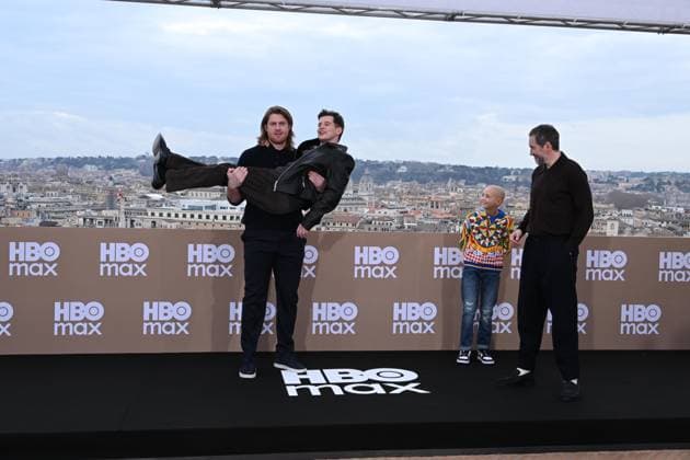 Rome: Hotel De La Ville. HBO Max Italia Photocall. Pictured: Peter Claffey, Shaun Thomas, Dexter Sol Ansell, Bertie Carvel  Copyright: xMaurizioxD Avanzox xipa-agency.netx xDxAvanzo Provvisionatox IPA_Agency_IPA70102322