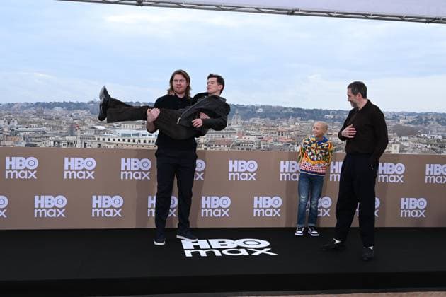 Rome: Hotel De La Ville. HBO Max Italia Photocall. Pictured: Peter Claffey, Shaun Thomas, Dexter Sol Ansell, Bertie Carvel  Copyright: xMaurizioxD Avanzox xipa-agency.netx xDxAvanzo Provvisionatox IPA_Agency_IPA70102323