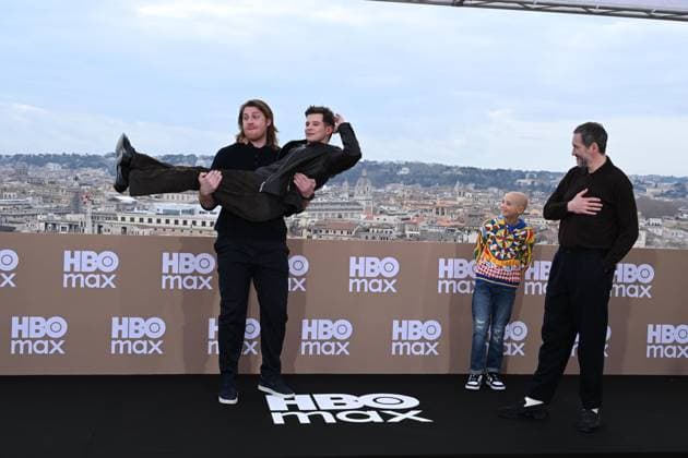 Rome: Hotel De La Ville. HBO Max Italia Photocall. Pictured: Peter Claffey, Shaun Thomas, Dexter Sol Ansell, Bertie Carvel  Copyright: xMaurizioxD Avanzox xipa-agency.netx xDxAvanzo Provvisionatox IPA_Agency_IPA70102325