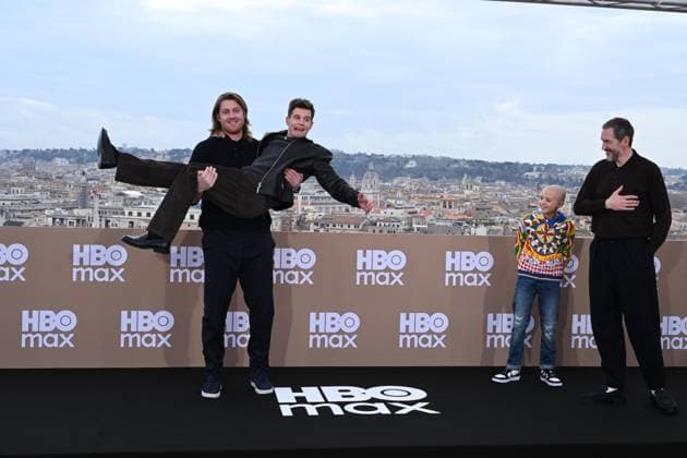 Rome: Hotel De La Ville. HBO Max Italia Photocall. Pictured: Peter Claffey, Shaun Thomas, Dexter Sol Ansell, Bertie Carvel  Copyright: xMaurizioxD Avanzox xipa-agency.netx xDxAvanzo Provvisionatox IPA_Agency_IPA70102326