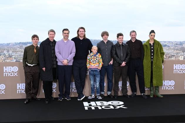 Rome: Hotel De La Ville. HBO Max Italia Photocall. Pictured: Peter Claffey, Dexter Sol Ansell, Ira Parker, Finn Bennett, Daniel Ings, Shaun Thomas, Sam Spruell, Bertie Carvel, Tanzyn Crawford  Copyright: xMaurizioxD Avanzox xipa-agency.netx xDxAvanzo Provvisionatox IPA_Agency_IPA70102331