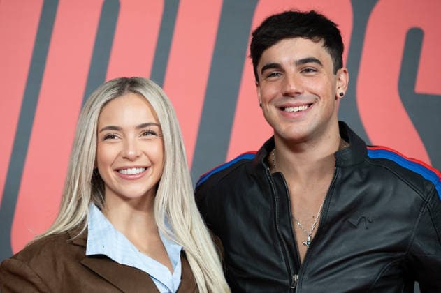 January 15, 2026, Madrid, Spain: Ana Mena and Oscar Casas during the presents the film Idolos at the VP Hotel Madrid Spain - ZUMAs197 20260115_aaa_s197_328 Copyright: xAtilanoxGarciax