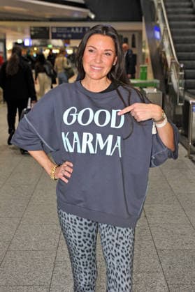 RTL Dschungelcamp 2026 Simone Ballack on the occasion of the departure of the candidates of the RTL program Ich bin ein Star holt mich hier raus to the Jungle Camp 2026 in Australia on 15 01 2026 at Frankfurt Main Airport 20260115MWI098422