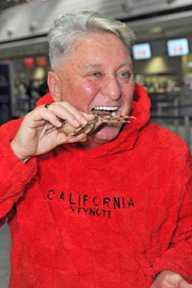 RTL Dschungelcamp 2026 Hubert Fella on the occasion of the departure of the candidates of the RTL program Ich bin ein Star holt mich hier raus to the Jungle Camp 2026 in Australia on 15 01 2026 at Frankfurt Main Airport 20260115MWI098322