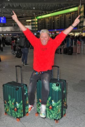 RTL Dschungelcamp 2026 Hubert Fella on the occasion of the departure of the candidates of the RTL program Ich bin ein Star holt mich hier raus to the Jungle Camp 2026 in Australia on 15 01 2026 at Frankfurt Main Airport 20260115MWI098343
