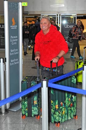 RTL Dschungelcamp 2026 Hubert Fella on the occasion of the departure of the candidates of the RTL program Ich bin ein Star holt mich hier raus to the Jungle Camp 2026 in Australia on 15 01 2026 at Frankfurt Main Airport 20260115MWI098380