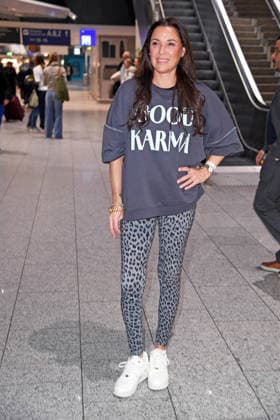 Simone Ballack Departure of the candidates of the RTL TV show ICH BIN EIN STAR, HOLT MICH HIER RAUS at Frankfurt Airport in Frankfurt am Main on 15 01 2026