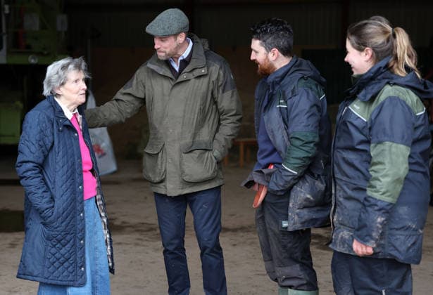 The Prince of Wales visits Bridge End Farm The Prince of Wales visits a family run farm as Patron of We Are Farming Minds a Herefordshire based charity committed to supporting farmers and promoting good mental health among the farming community across the UK, in Much Cowarne, Herefordshire, UK, on the 15th January 2026. Picture by Richard Pohle WPA-Pool Much Cowarne Bridge End Farm Herefordshire United Kingdom  WHA-0807