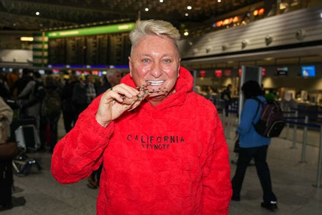RTL Jungle Camp Frankfurt 2026 Hubert Fella leaving for the RTL show Ich bin ein Star Holt mich hier raus Jungle Camp 2026 at Frankfurt Airport Frankfurt Frankfurt Airport Hessen