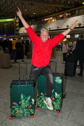 RTL Jungle Camp Frankfurt 2026 Hubert Fella leaving for the RTL show Ich bin ein Star Holt mich hier raus Jungle Camp 2026 at Frankfurt Airport Frankfurt Frankfurt Airport Hessen