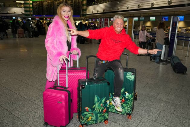 RTL Jungle Camp Frankfurt 2026 Hubert Fella Patrick Mast at the departure for the RTL program Ich bin ein Star Holt mich hier raus Jungle Camp 2026 at Frankfurt Airport Frankfurt Frankfurt Airport Hessen
