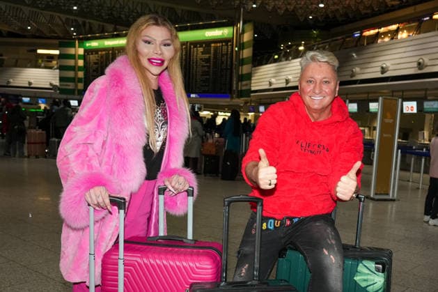 RTL Jungle Camp Frankfurt 2026 Hubert Fella Patrick Mast at the departure for the RTL program Ich bin ein Star Holt mich hier raus Jungle Camp 2026 at Frankfurt Airport Frankfurt Frankfurt Airport Hessen