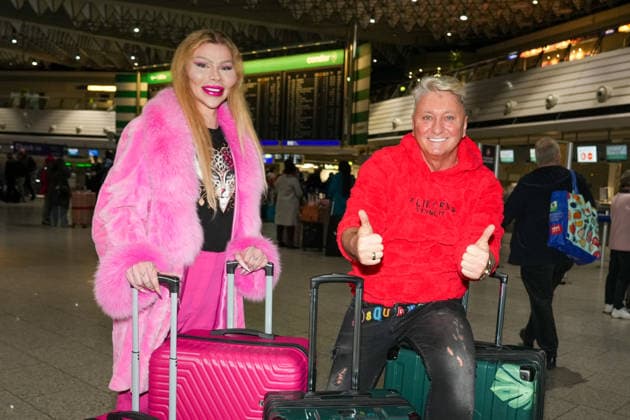 RTL Jungle Camp Frankfurt 2026 Hubert Fella Patrick Mast at the departure for the RTL program Ich bin ein Star Holt mich hier raus Jungle Camp 2026 at Frankfurt Airport Frankfurt Frankfurt Airport Hessen
