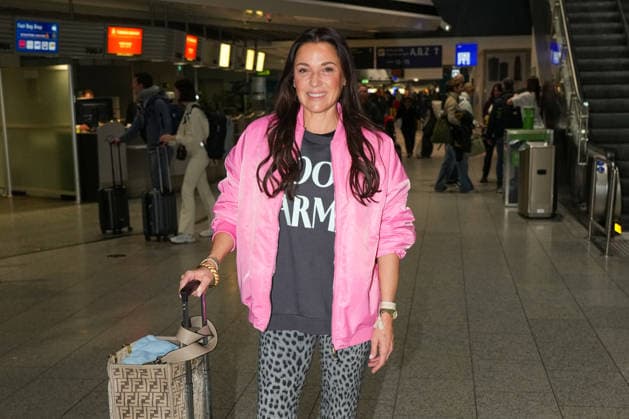 RTL Jungle Camp Frankfurt 2026 Simone Ballack leaving for the RTL show Im a Star Get me out of here Jungle Camp 2026 at Frankfurt Airport Frankfurt Frankfurt Airport Hesse