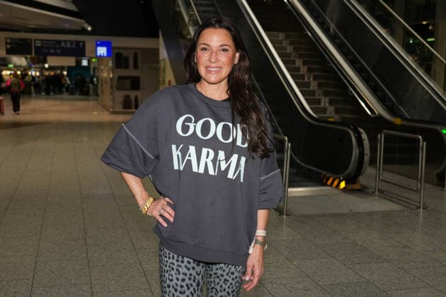 RTL Jungle Camp Frankfurt 2026 Simone Ballack leaving for the RTL show Im a Star Get me out of here Jungle Camp 2026 at Frankfurt Airport Frankfurt Frankfurt Airport Hesse