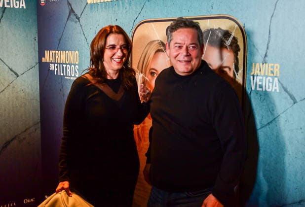 January 15, 2026, Madrid, Madrid, SPAIN: Photocall at the VIP premiere of the stage play Un Matrimonio Sin Filtros, held at Teatro Maravillas. Actors, guests, and cultural figures pose for the media during the opening night of this comedy production.In the image Llum Barrera and Jorge Sanz Madrid SPAIN - ZUMAz108 20260115_znp_z108_049 Copyright: xRichardxZubelzux