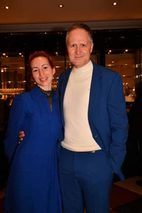 Regina Speisender and Thomas Sprekelsen Premiere Wer schießt auf Frau Hummel Comedy at the Hotel Bayerischer Hof Munich January 15, 2026
