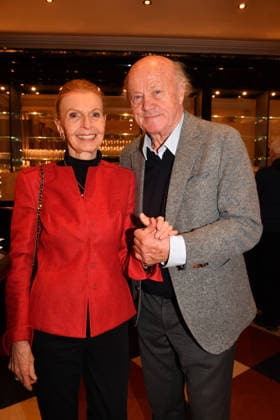 Jutta Kammann and Hans Stadlbauer Premiere Wer schießt auf Frau Hummel Comedy at the Hotel Bayerischer Hof Munich January 15, 2026